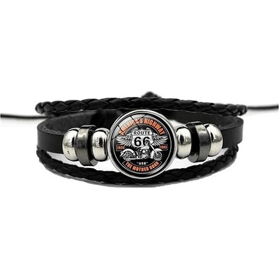 Predator kožený náramek route 66 náramek 14005-3