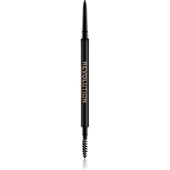 Makeup Revolution Precise Brow Pencil прецизен молив за вежди с четка цвят Medium Brown 0.05 гр