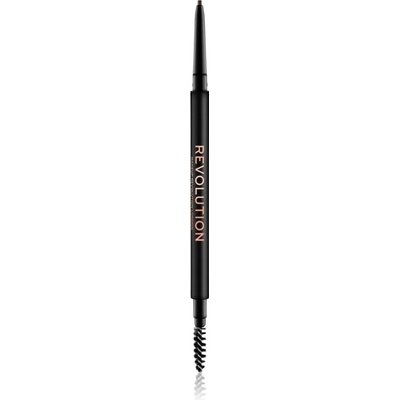 Makeup Revolution Precise Brow Pencil прецизен молив за вежди с четка цвят Medium Brown 0.05 гр