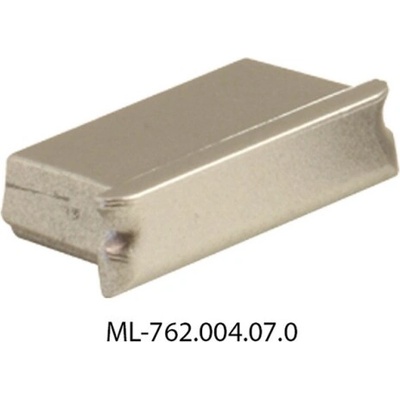 ML-762.004.07.0 Koncovka bez otvoru pro PZ, stříbrná barva, 1 ks