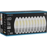 Mexen Vintis 10x LED крушка с нажежаема жичка E27, C35, 6W, Неутрална - 4000K, 720 lm, (L154-E27-0640-00x10)
