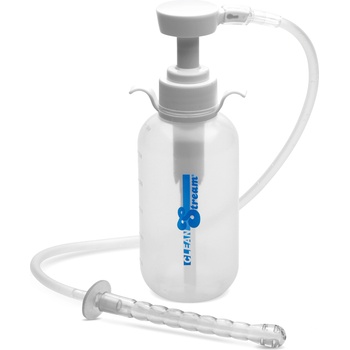 Image 1 of CleanStream Pump Action Enema Bottle with Nozzle Clear
