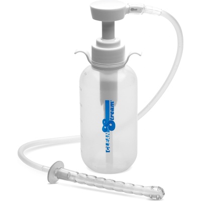 CleanStream Pump Action Enema Bottle with Nozzle Clear