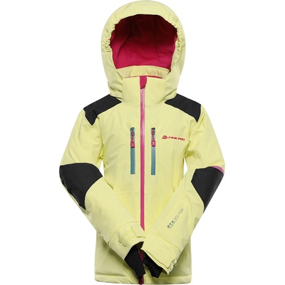 Alpine Pro Детско ски яке с мембрана ptx сняг ALPINE PRO REASO 2 синапено ALPINE PRO | Zelen | Момчешки | 104-110