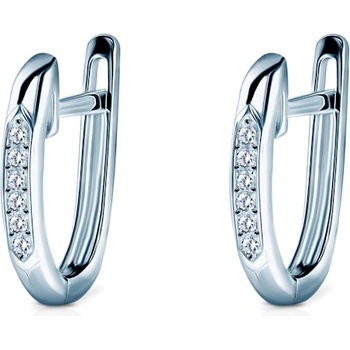 SAVICKI обеци: бяло злато. диаманти