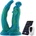 HISMITH WDA017-M Wildolo Devil Series Fantasy Dildo Vibrator with App 23cm Green-Blue