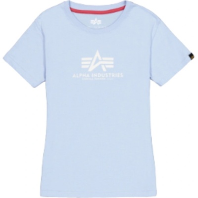 Alpha Industries dámske tričko New Basic T BL W Artic Blue modrá