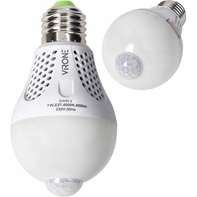 ORNO Virone LED žiarovka s PIR senzorom NAMIB 7W 600LM A60 4000K