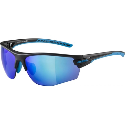 Alpina Очила за колоездене Alpina Tri-Scray 2.0 HR Mirror Cat 0+2+3 Cycling glasses - Black Matt / Cyan / Blue Mirror / Clear / Orange Mirror - размер One Size (205-2234-0311)