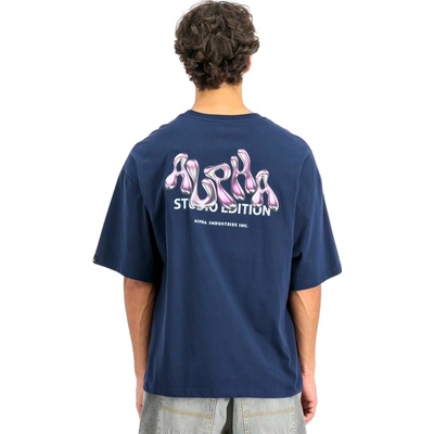 Alpha Industries tričko pánske Studio Edition BP T ultra navy
