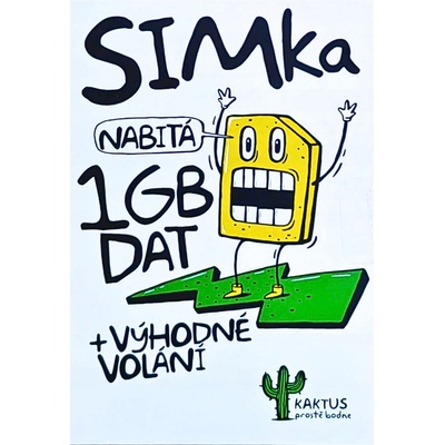 Kaktus Simka + kredit 100kč