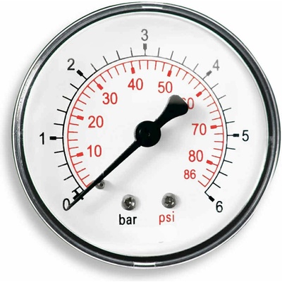 STENO Tlakoměr 50 0-6 bar 1/4" zadní M6Z – Hledejceny.cz