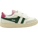 Gola Детски маратонки Gola Kid's Falcon Strap Sneakers - White / Evergreen / Fuchsia - размер 11K (UK) (702-3977-0214)