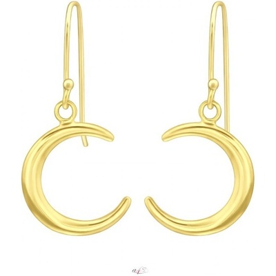 Prosperk náušnice stříbrné měsíc visací S0119