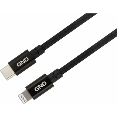 GND USBC8P100MM01 USB-C/Lightning 3 A, 1m, černý