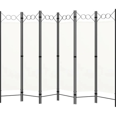 vidaXL Paraván 320711 240 x 180 cm bílý