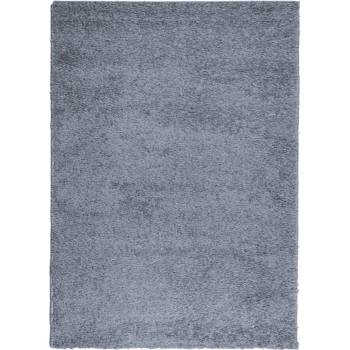 Шаги килим с дълъг косъм, модерен, син, 240x340 см