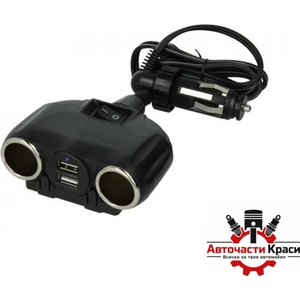 Paolo Разклонител за запалка с 2 гнезда и 2 usb порта - 1630 (46096)