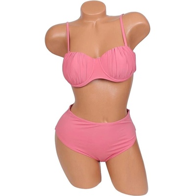 Дамски бански в розова пудра