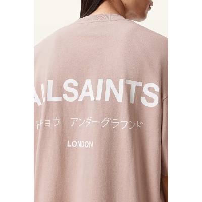 AllSaints уголемена тениска мъжка от памук (M071PB)