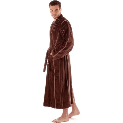 Teramo pánské bavlněné kimono čokoládově hnědá – Zboží Dáma