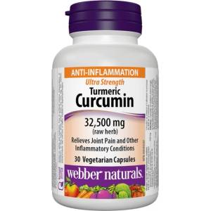 Webber Naturals Turmeric Curcumin Ultra Strength 500 mg [30 капсули]