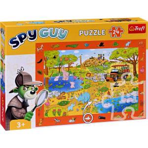 Trefl Пъзел Trefl от 24 части - Spy Guy, сафари (15591) - baby
