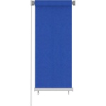 vidaXL Външна ролетна щора, 65(Ш)x140(В) см, синя, HDPE (312835)