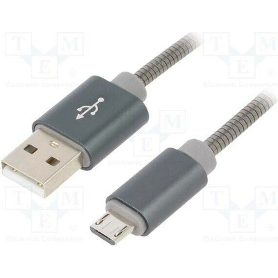 Gembird CC-USB2S-AMMBM-1M-BG USB 2.0 USB A vidlice USB B micro vidlice