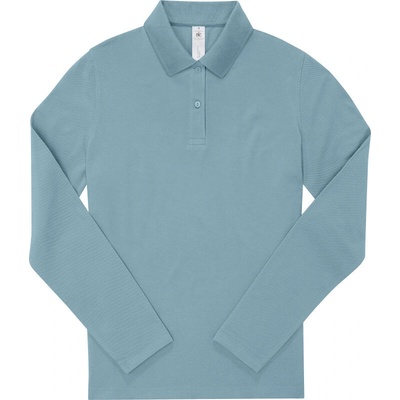 B&C Polokošile B&C My Polo 210 LSL women dlouhý rukáv dámská COT-01W464zm500 Modrá amalfi