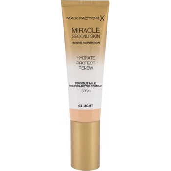 Max Factor Miracle Second Skin Hybrid Foundation make-up 03 Light 30 ml