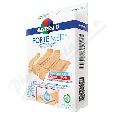 Forte Med pevné ant.sens.voděod.náplasti 40 ks 5vel