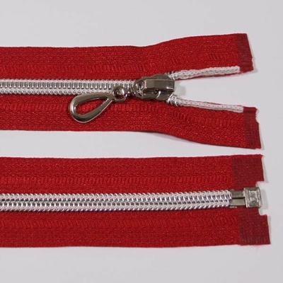 Zip spirálový 6mm délka 65cm, barva 148 (dělitelný) se stříbrnými zoubky