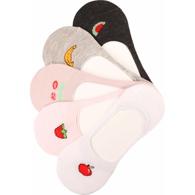 Pesail Ťapky ponožky s veselými motívmi ZU 03 5 párov viacfarebná