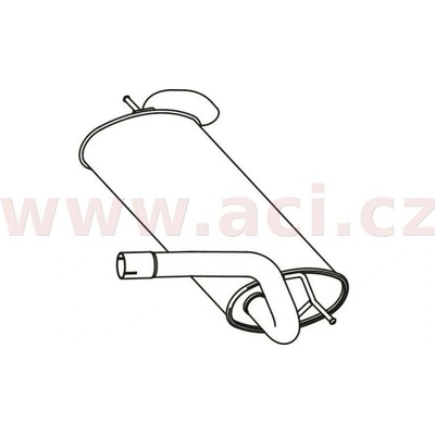 Zadní tlumič výfuku FENNO/IMASAF ACI V P23039
