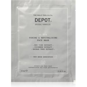 Depot NO. 806 TONING & REVITALIZING FACE MASK ревитализираща маска за лице за мъже 12x13ml