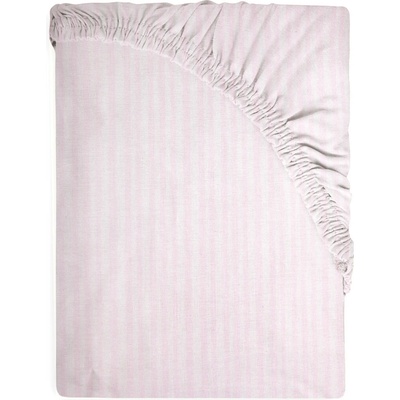 BabyMatex bavlna prestieradlo s gumou a potlačou Ružové prúžky 70x140