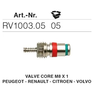 Errecom - Италия RV1003.05 - 5 броя иглички M8x1 за портове климатици на PEUGEOT-RENAULT-CITROEN-VOLVO, ERRECOM
