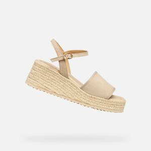 Geox Бежови дамски сандали Geox Alemeria Geox | Bezhov | ЖЕНИ | 40