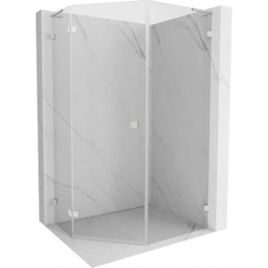 Mexen Lunar L петоъгълна душ кабина с отваряща се лява врата 90 x 100 см, (831L-090L-100P-97-00-L)