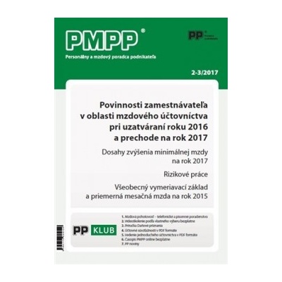 PMPP 2-3/2017 Povinnosti zamestnávateľa v oblasti mzdovSK