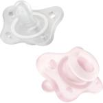 Chicco Physio Forma Mini Soft 0-2m биберон 0-2m Pink/Transparent 2 бр