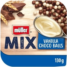 Müller MIX vanilkový jogurt s čokoládovými guľôčkami 130 g