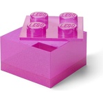 LEGO® Розова пластмасова детска кутия за съхранение 25x25x18 cm - LEGO® (40090801)