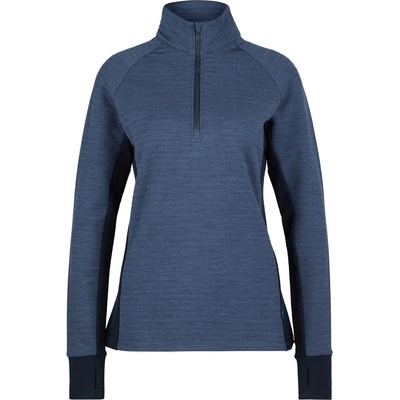 Stoic Дамски вълнен пуловер Stoic Women's MerinoFleece260 FlenSt. Half Zip Merino jumper - Dark Navy / Melange - размер XS (105-6681-0211)