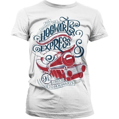 Dámské tričko Harry Potter Hogwarts Express bílé