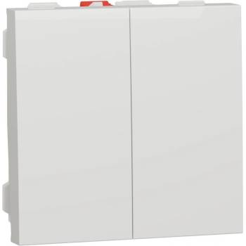 Schneider Electric SE Сериен ключ 2 мод. цвят Бял Unica - NU321118 (NU321118)