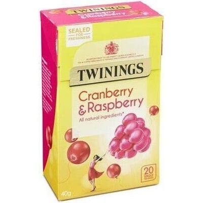 Twinings ovocný čaj s příchutí brusinek a malin 20 ks 40 g