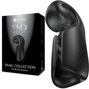  Иновативен мастурбатор с вибрации - Evo Slide N'Roll Black (D-241933)