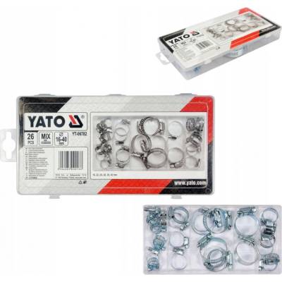 Yato Hadicové spony sada 26 ks | YT-06782
